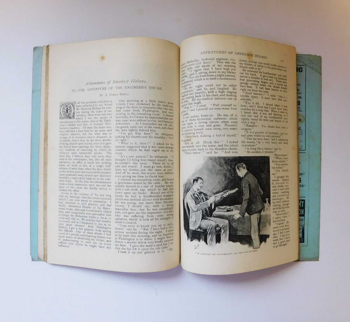 1892年3月号　シャーロック・ホームズ　原書　ストランドマガジン　技師の親指　Sherlock Holmes　The Strand Magazine　Engineer's Thumb_画像4
