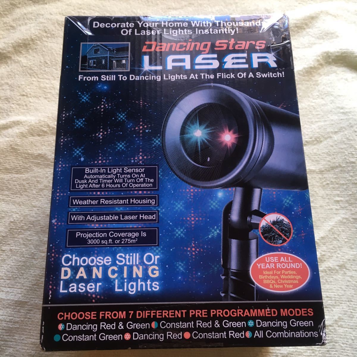 年中無休】 新品 未開封 ダンシングスター レーザー クリスマス ライト
