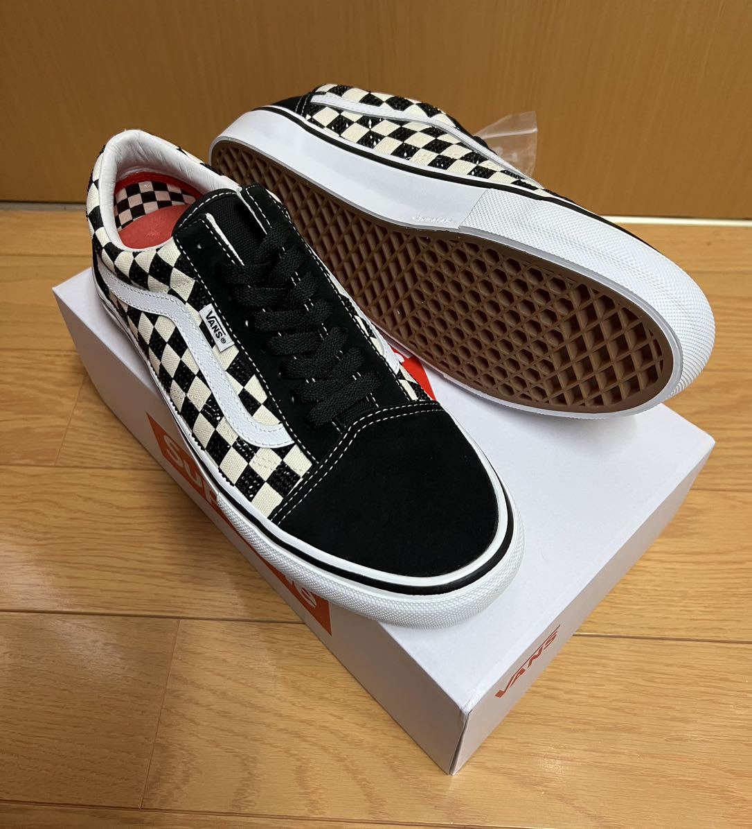 28.0cm 国内正規品 Supreme × Swarovski × Vans Old Skool Black シュプリーム × スワロフスキー × バンズ オールドスクール ブラック_画像4