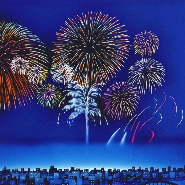 Yahoo!オークション - 【真作】【WISH】藤城清治「花火の想い出 Yahoo!オークション - 【真作】【WISH】藤城清治「花火の想い出