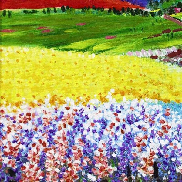 ◆絵画◆ Zhu Long Chun 花畑風景 真作/油彩画/原画/油絵/静物画 Yahoo!オークション - 【真作】【WISH】Zhu Long Chun 油彩 花畑