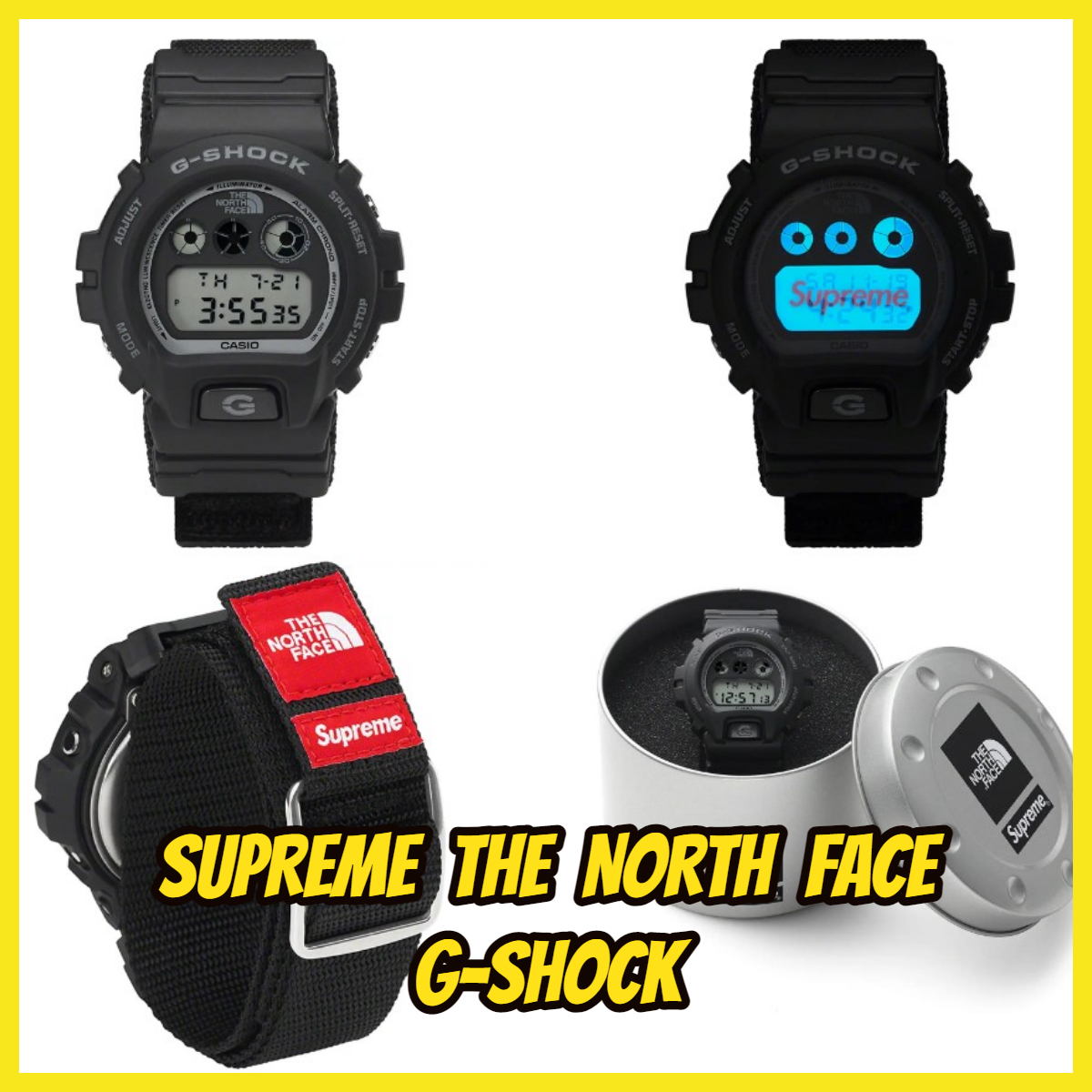 【新品未使用】Supreme 22AW The North Face CASIO G-SHOCK Watch DW-6900 シュプリーム ノース フェイス カシオ Gショック black TNF ②_画像1