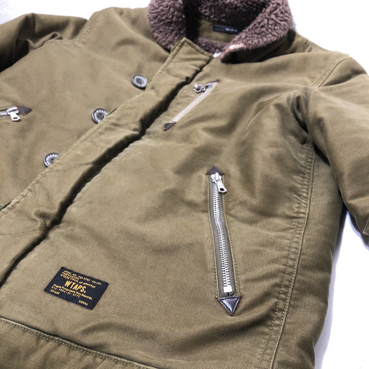 11AW WAY OF LIFE期 WTAPS M-43 デッキジャケット サイズ1 112GWDT-JKM06 ダブルタップス クロスボーン ミリタリージャケット TET 西山徹_画像9