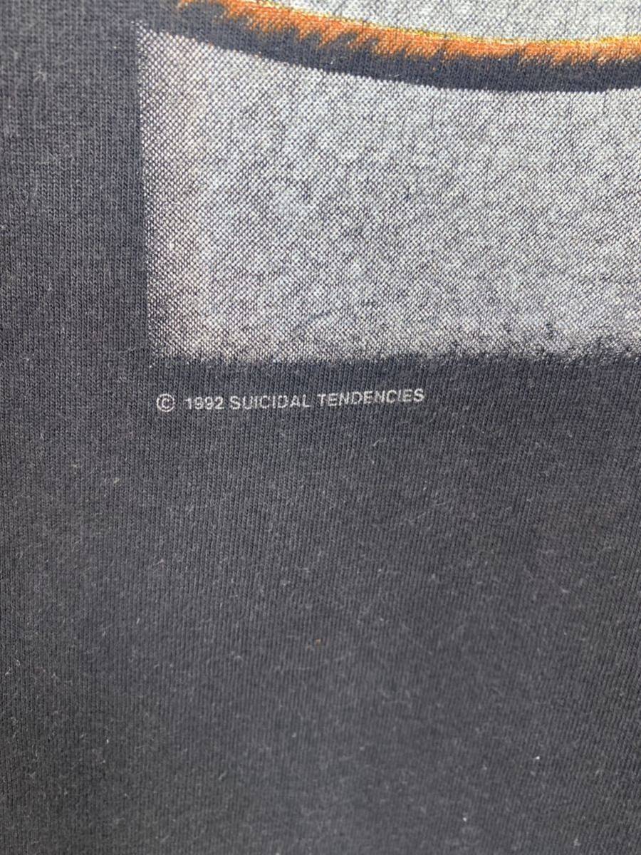 90'S 当時物　SUICIDAL TENDENCIES Tシャツ　ヴィンテージ　USA製　スイサイダルテンデンシーズ　XL バンドTシャツ　シングルステッチ_画像4