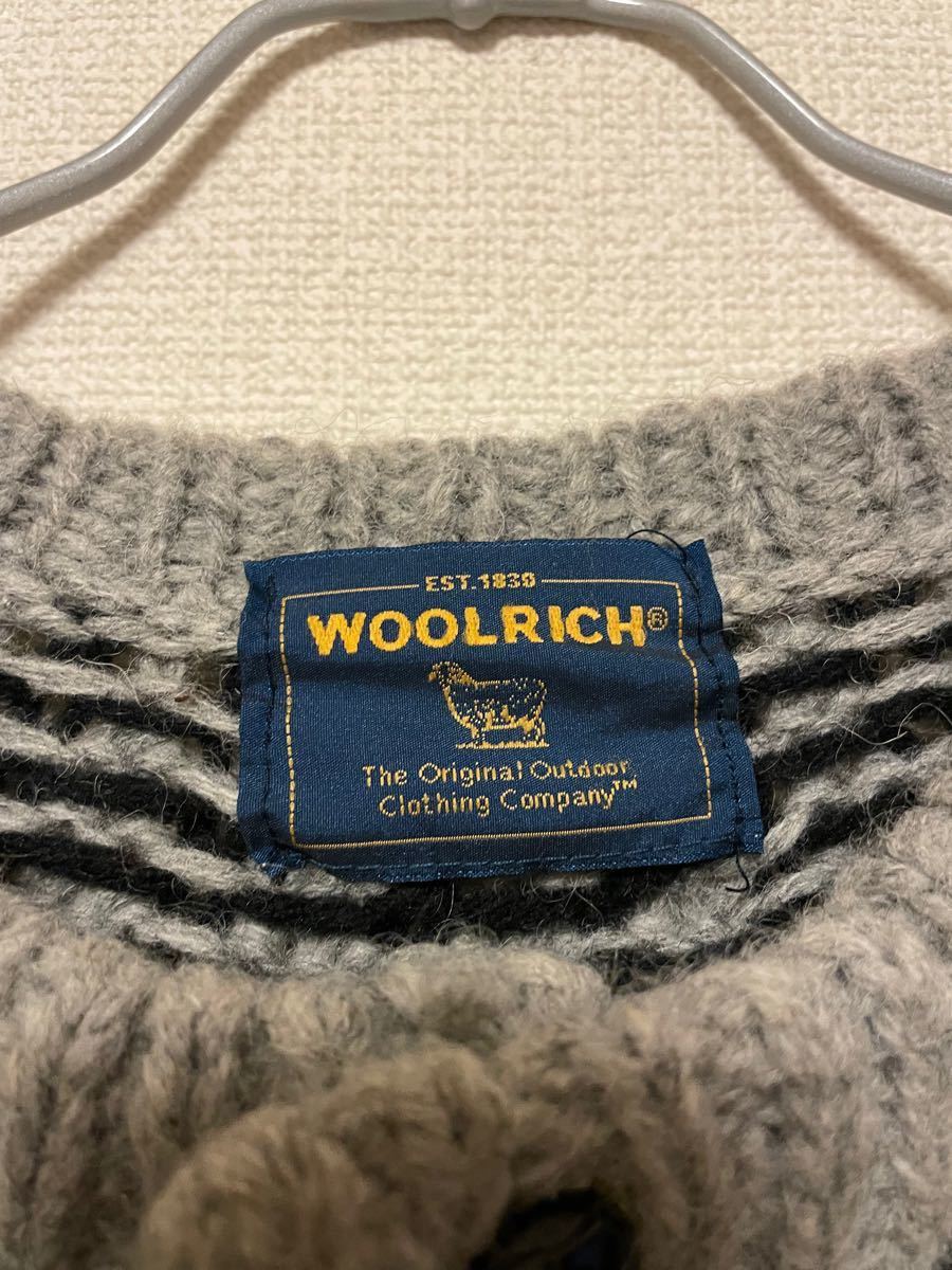 ウールリッチ　ウール１００％　ニット　セーター　ノルディック柄　美品