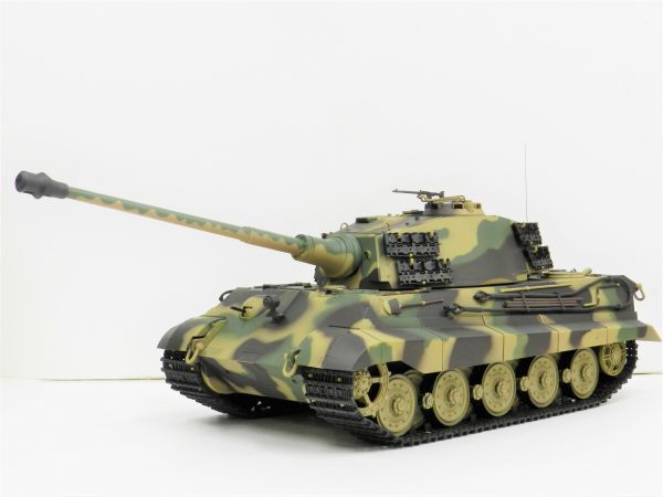 は自分にプチご褒美を 1/16 2.4GHz Long(ヘンロン)製 Heng 【塗装済み完成品戦車ラジコン】Ver.7.0 キングタイガー ☆3888A-1 ヘンシェル砲塔 戦車、軍用車両