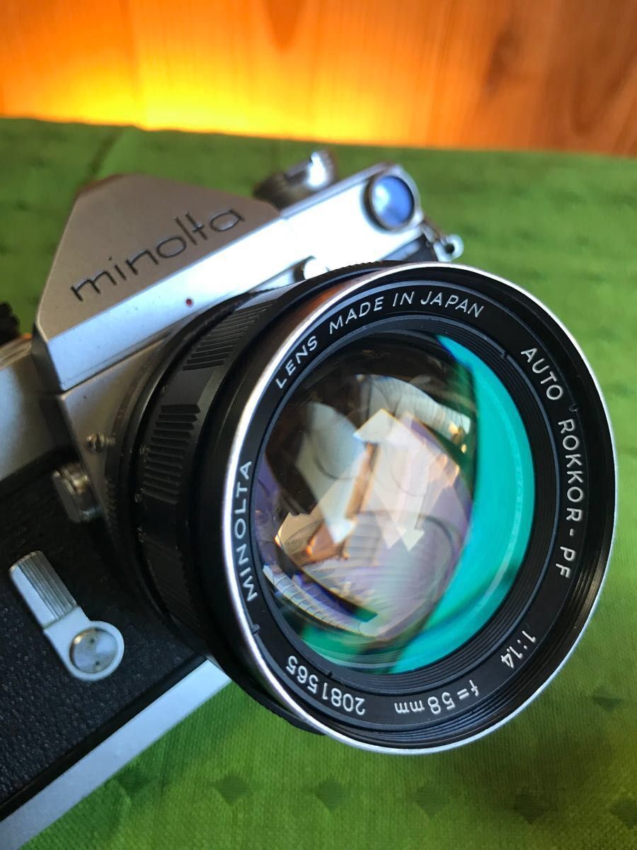 ☆フィルムカメラ入門☆minolta sr-7☆緑のロッコールレンズf1.4-