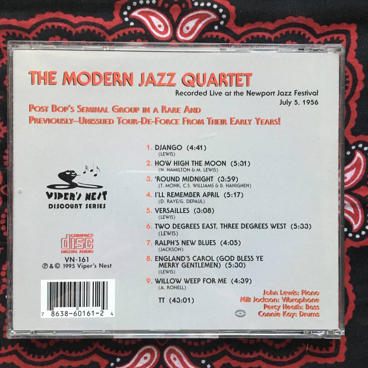 MJQ/The Modern Jazz Quartet/2 Degrees East 3 Degrees West/ビル・パーキンス/ジム・ホール/ジョン・ルイス/パーシー・ヒース/チコ・_画像3