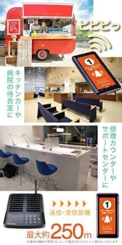 【電波法適合】ゲストページャー 呼び丸 フードコート 呼び出しベル 受信機 18台セット よびだしベル 飲食店 ゲストレシーバー_画像3