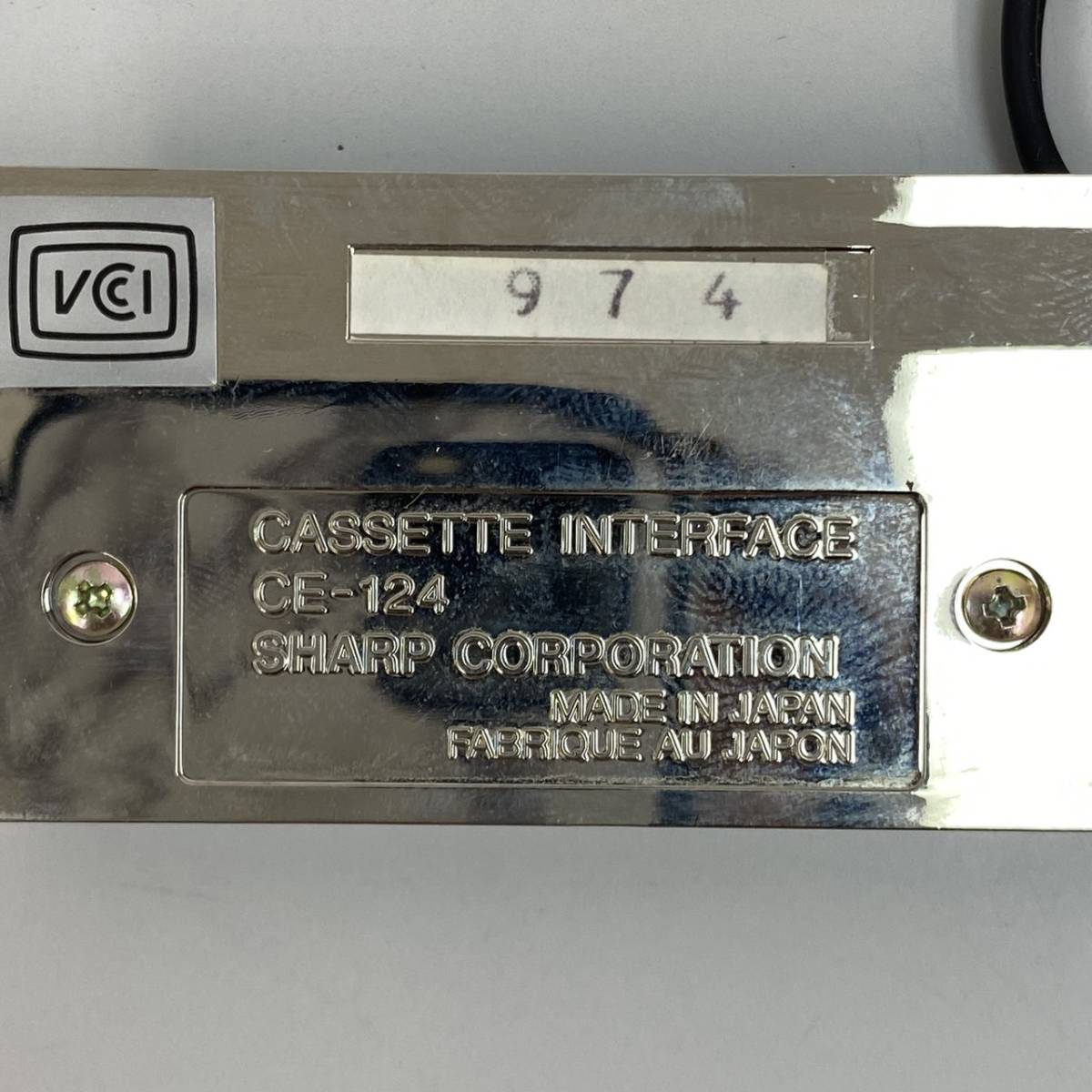 22L1128** SHARP sharp CE-124 карманный компьютер для кассета интерфейс CASSETTE INTERFACE работоспособность не проверялась **