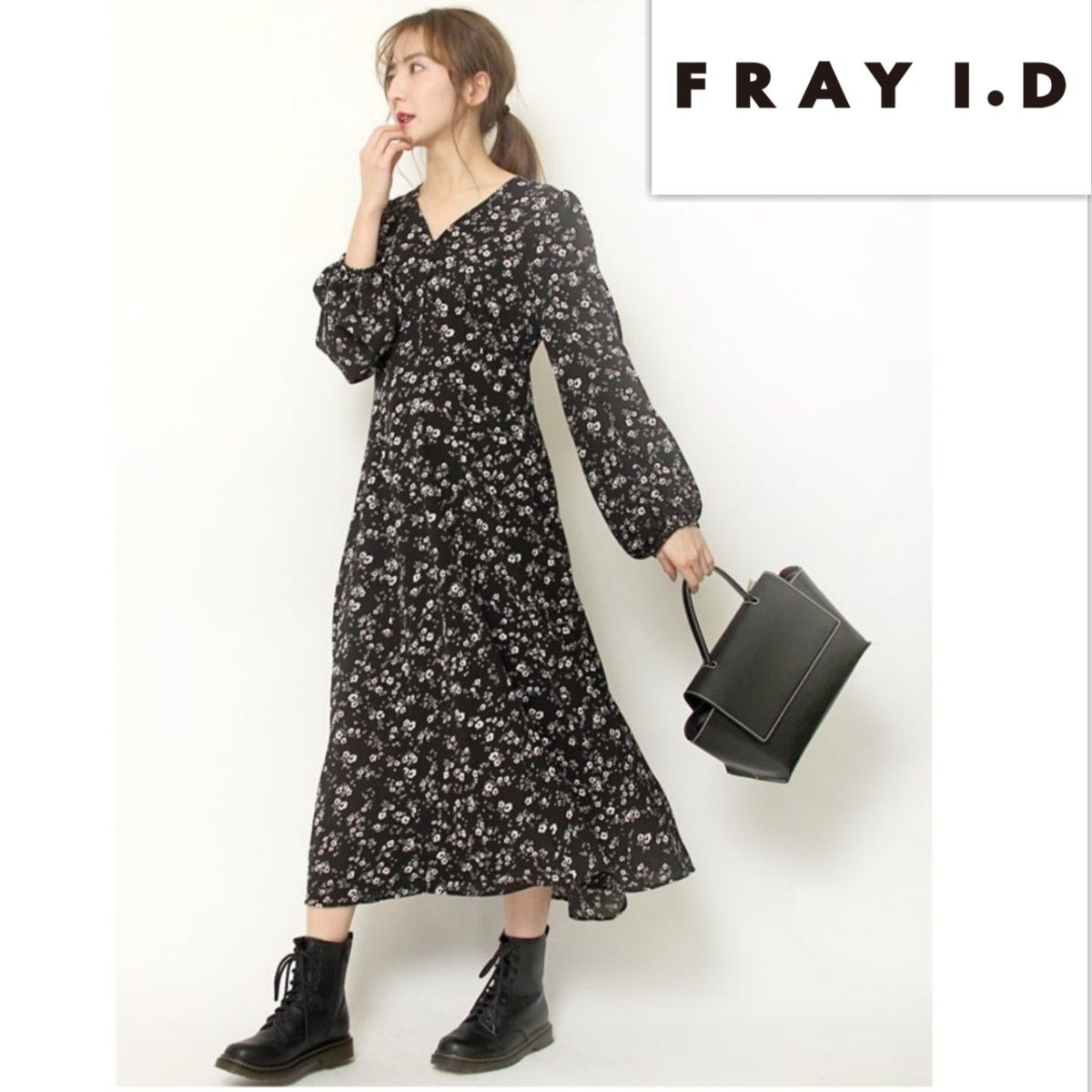 FRAY I D フレイアイディー 花柄 マキシ丈 ワンピース ロング