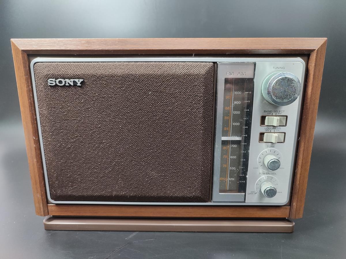アンティークラジオ SONY ICF-9740 昭和レトロ 通電/受信/動作確認済み ソニー インテリア 置物 雰囲気 当時物
