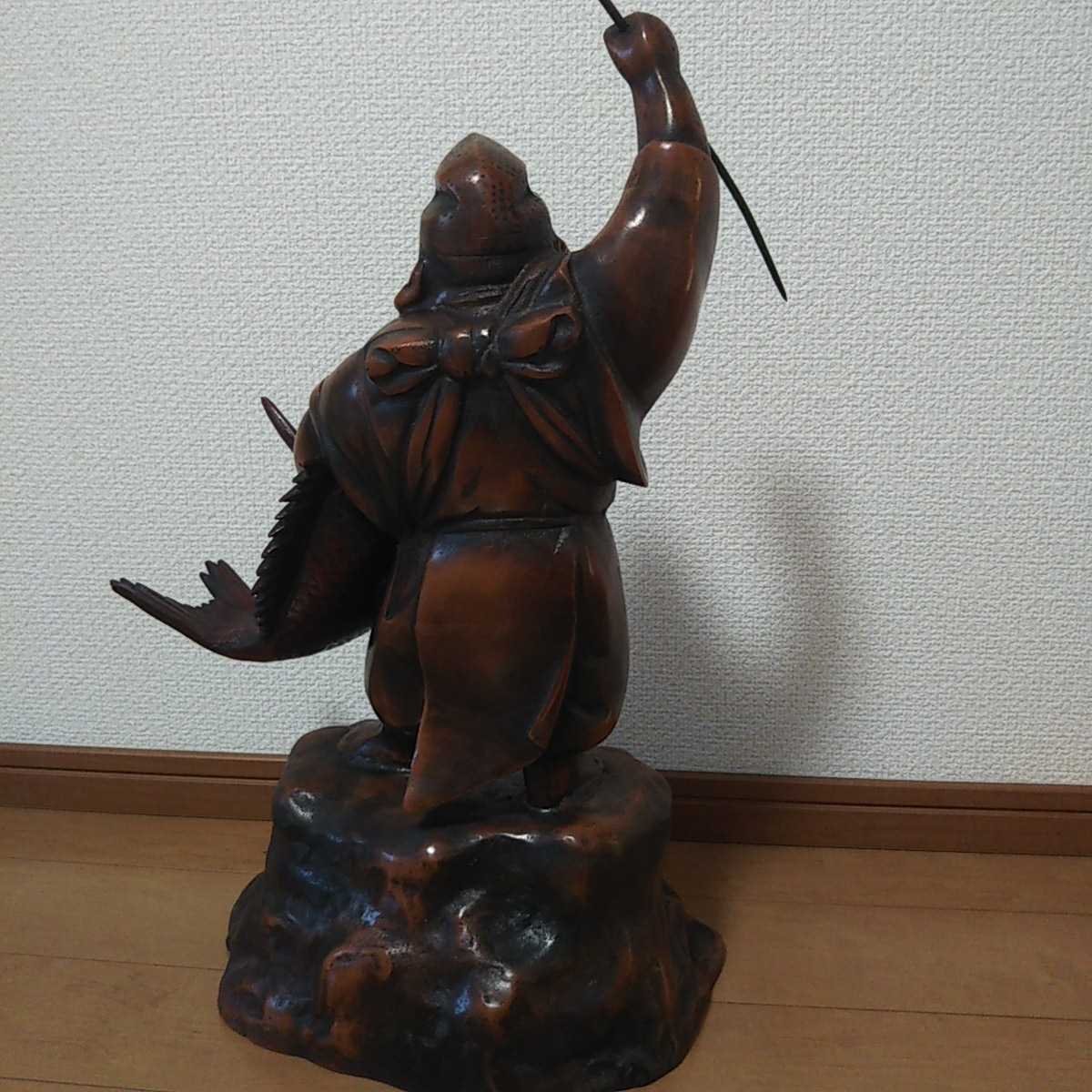 鉄製 恵比寿様 恵比寿 鯛持ち 釣竿 約50cm・約10 4kg 商売繁盛 鉄製 恵比寿様 恵比寿 鯛持ち 釣竿 約50cm・約10 4kg 商売繁盛