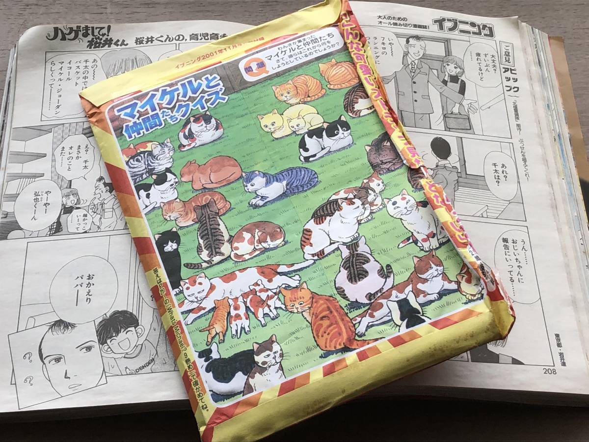 イブニング◆創刊第3号◆マイケルキャラクターズオリジナル携帯ストラップ付き◆2001年11月号_画像6