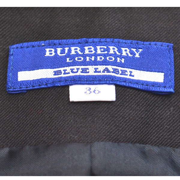 BURBERRY BLUE LABEL バーバリーブルーレーベル レディース フレアスカート 黒チェック　サイズ：36　三陽商会　_画像3