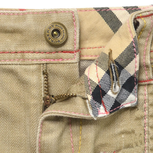 日本未入荷 BLUE BURBERRY LABEL カーキブラウン サイズ:24 カラー