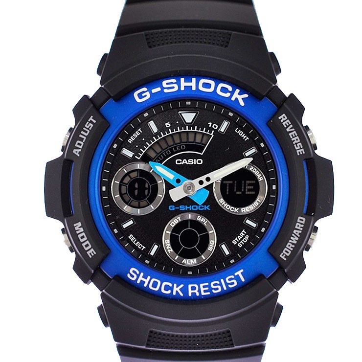 カシオ メンズ腕時計 G-SHOCK AW-591-2AJF CASIO 文字盤黒 クオーツ 樹脂_画像1