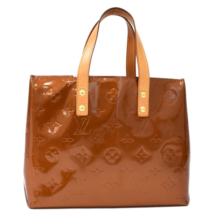 ルイヴィトン リードPM ハンドバッグ M91146 モノグラム ヴェルニ ブロンズ レディース LOUIS VUITTON Reade PM_画像3