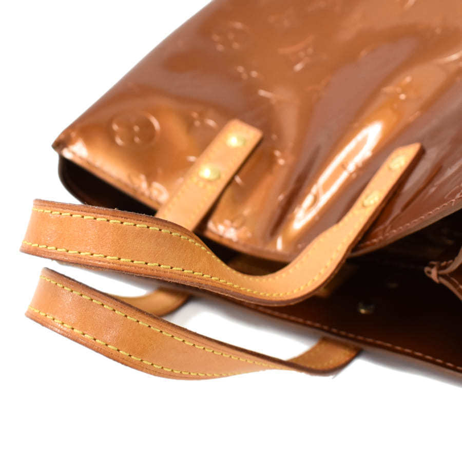 ルイヴィトン リードPM ハンドバッグ M91146 モノグラム ヴェルニ ブロンズ レディース LOUIS VUITTON Reade PM_画像7
