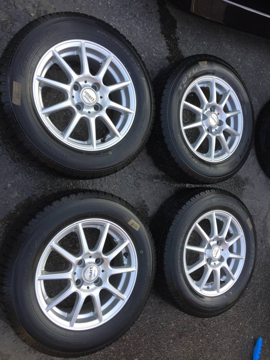 ◆AS1111-9◆マナレイスポ－ツSmart◆アクア／シエンタ/ヴィッツ等◆14×5.5J　+38　4H　100◆TOYO◆175/70R14◆4本セット◆中古品◆_画像1