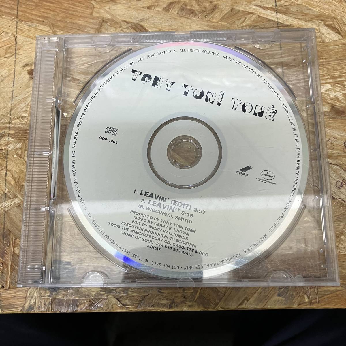 奥棚◎ HIPHOP,R&B TONY TONI TONE - LEAVIN' シングル! CD 中古品_画像1