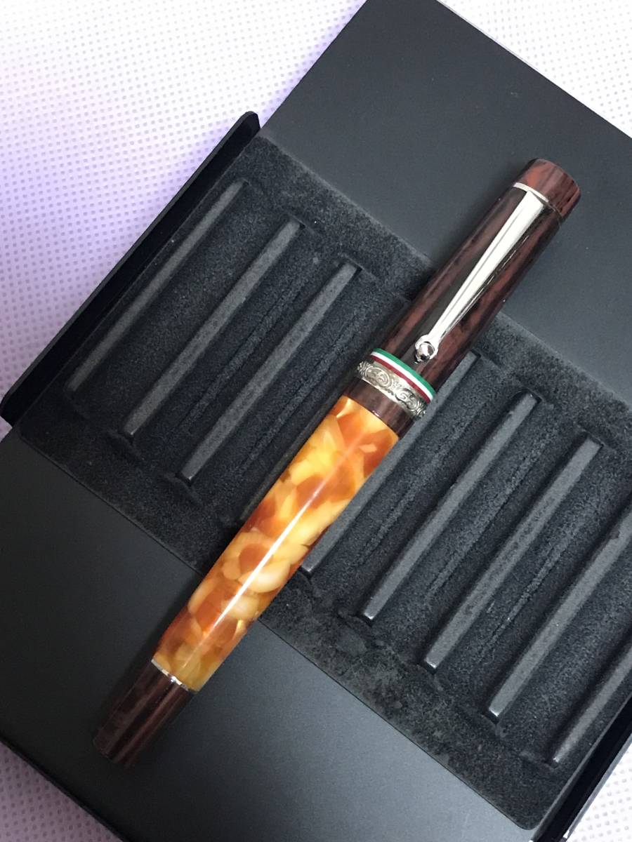 N5) DELTA デルタ万年筆 エミリア ロマーニャ 14K-585(M) equaljustice