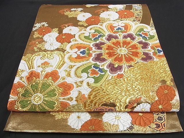 ヤフオク! - 着物屋こころ□西陣 河合美術織物謹製 六通柄袋帯 唐織 舞...