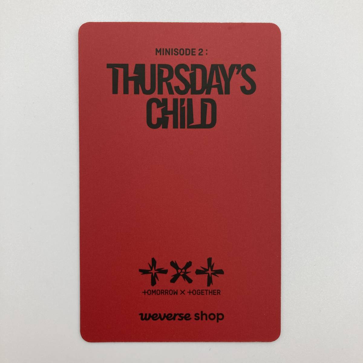 TOMORROW X TOGETHER TXT/Minisode2: THURSDAY'S CHILD/weverse global 特典/SOOBINスビン/トレカ カード/7823_画像5