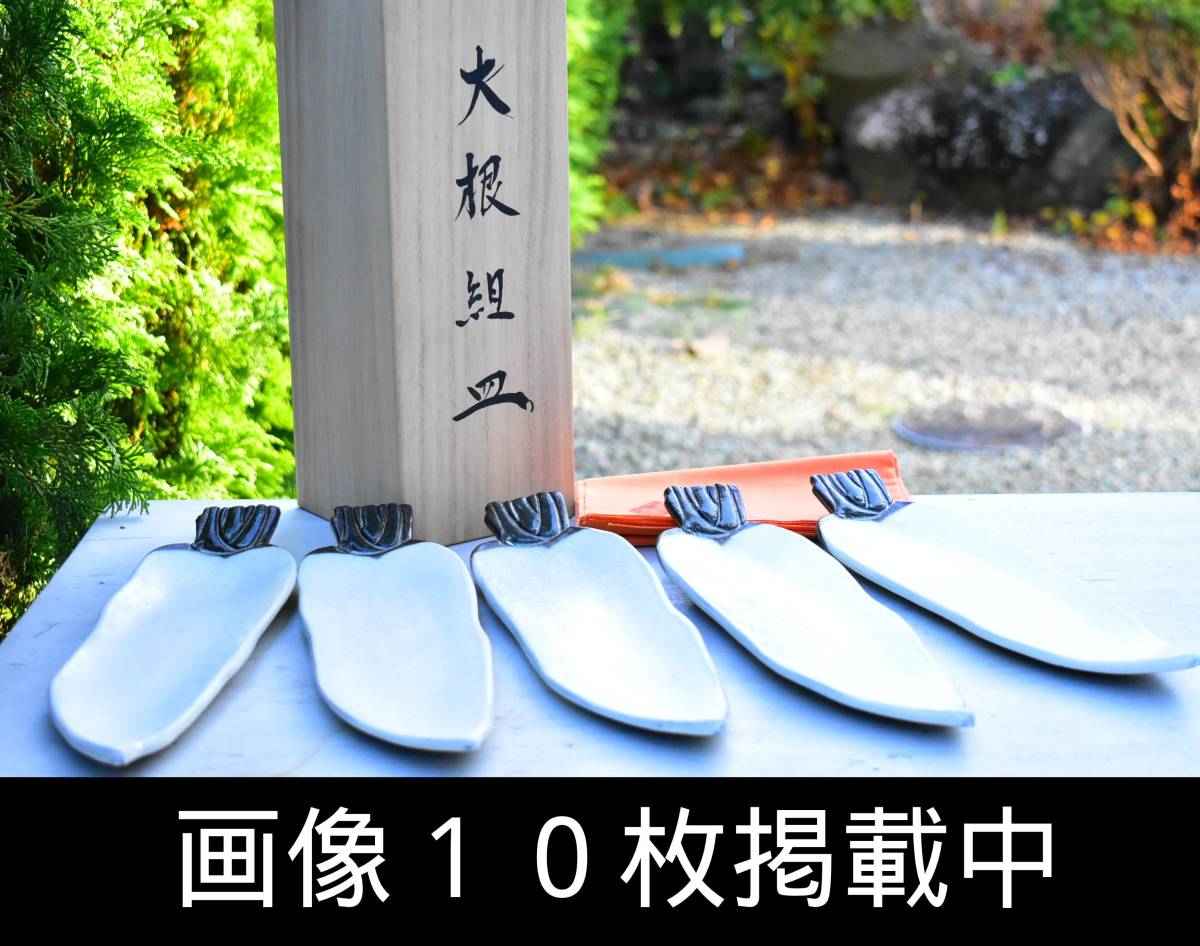 Saeki Mamoru Daikon Gumi Plate Long Plate 29 см 5 штук Обе коробки неиспользованные изображения публикуются
