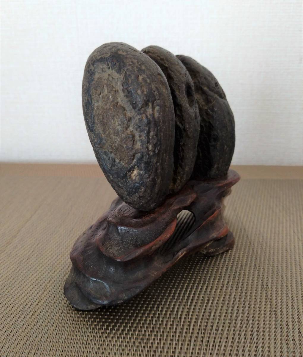 純正買付 天然石 鑑賞石 水石 木製台座 置物 盆栽 ladonna.co.jp