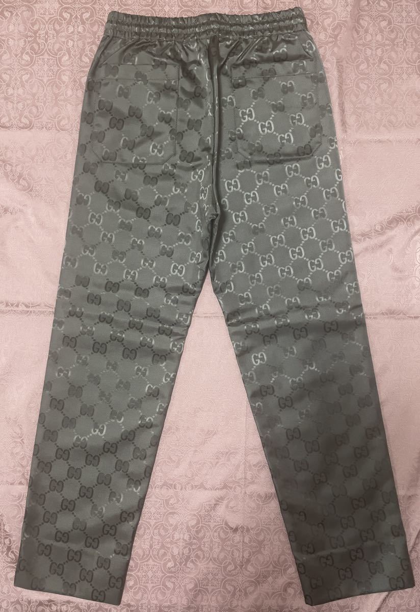 新品未使用品 GGロゴ グッチナイロンジャージー グレー男女兼用 前