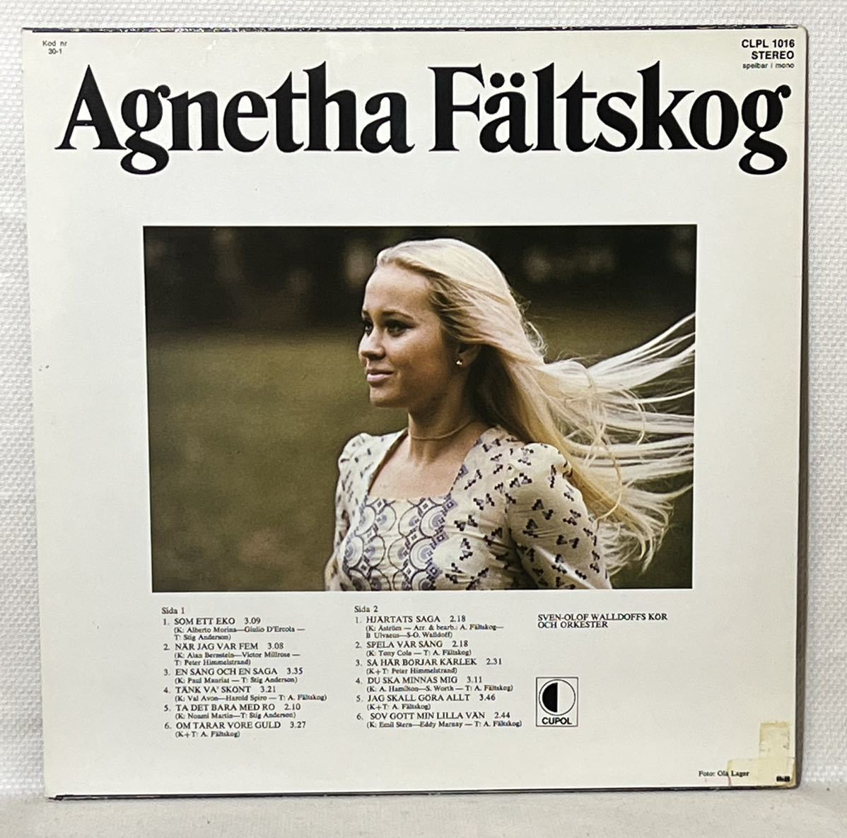 Agnetha Faltskog / Som Jag Ar* Швеция запись LP ABBA
