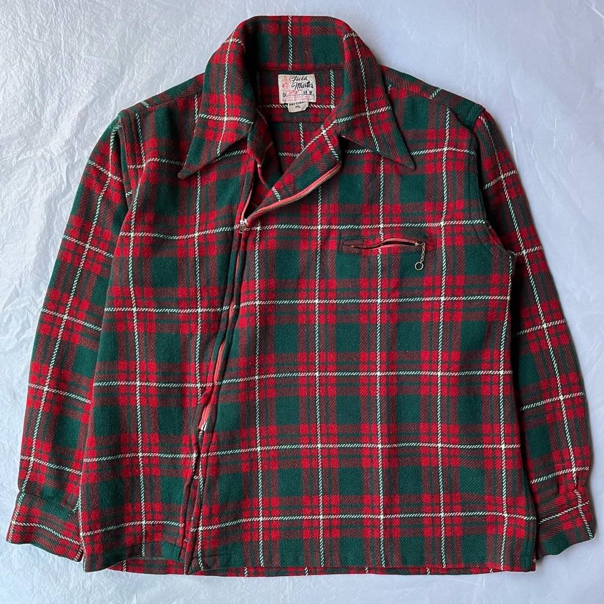 40〜50s Vintage Field master Wool Riders Shirt フィールドマスター