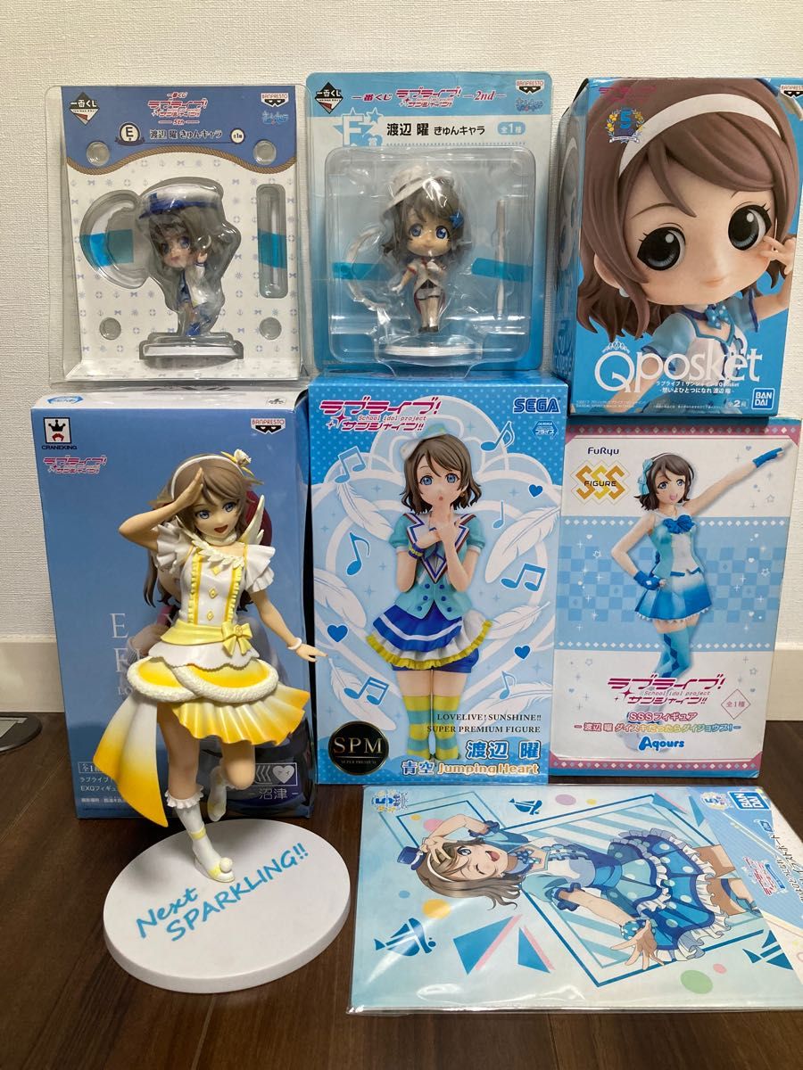 ラブライブ サンシャイン 渡辺曜フィギュア 7体セット イラスト ラブライブ サンシャイン 渡辺曜フィギュア 7体セット イラスト