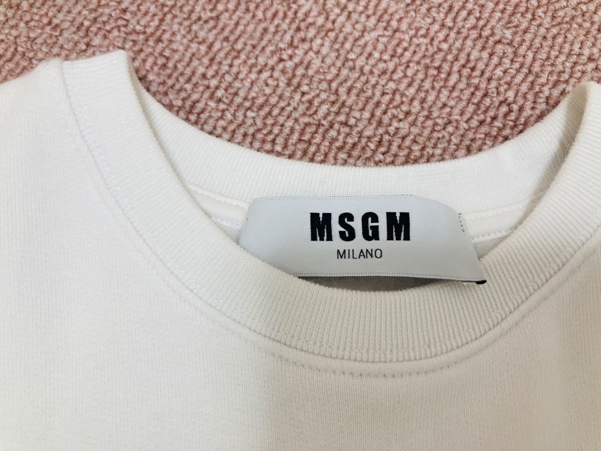 MSGM エムエスジイエム トレーナー ホワイト レディースL メンズS