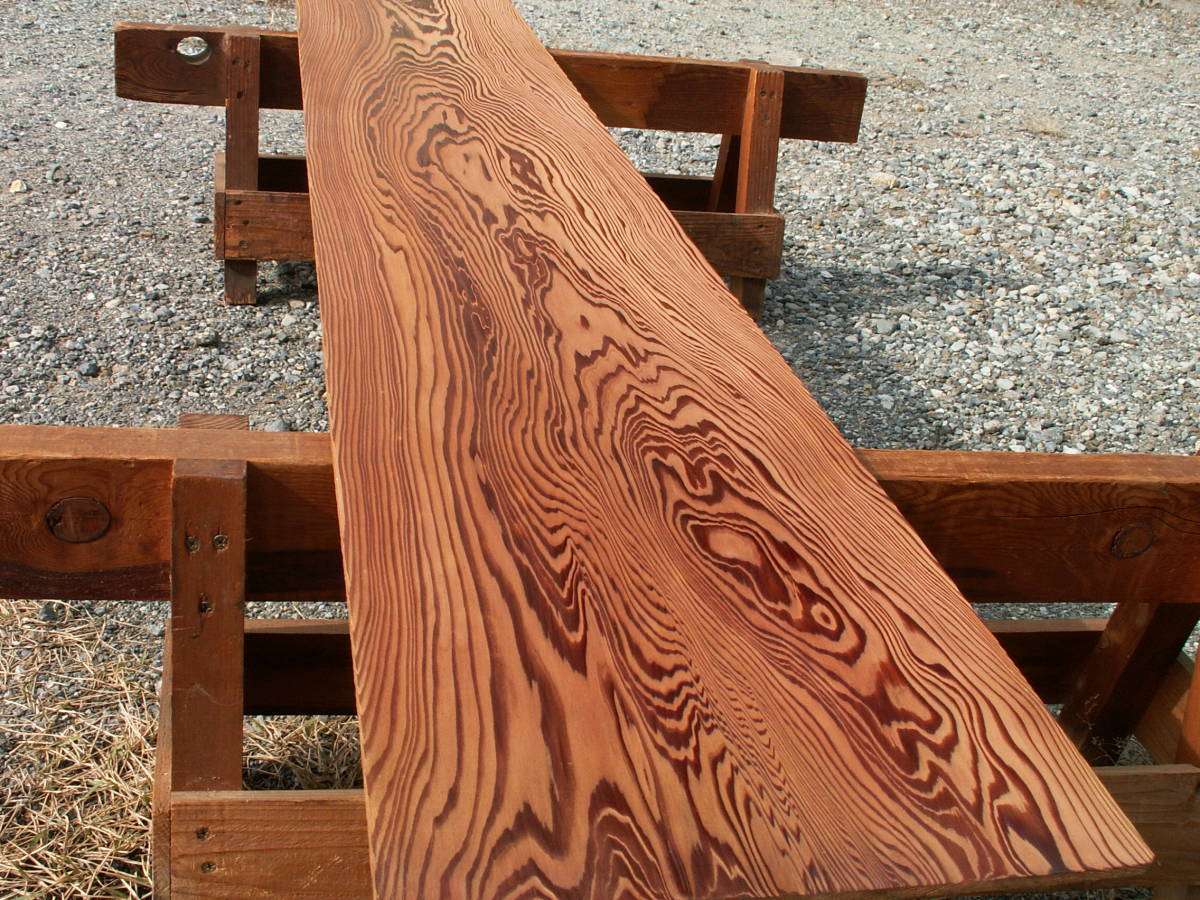 屋久杉2ｍ材 巾32.5ｃｍ 独特な木目 天井板 腰板 世界遺産 H131の画像7