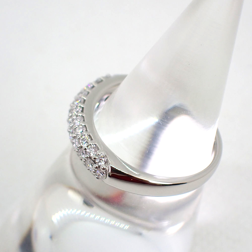Pt900 ダイヤモンド/0.50ct パヴェ リング 12号[g923-3