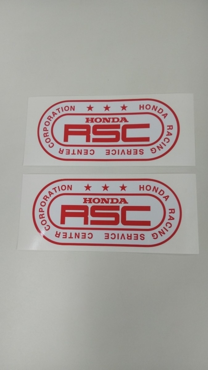ホンダ RSC ステッカー初期 2枚セット 赤 S600 S800_画像1