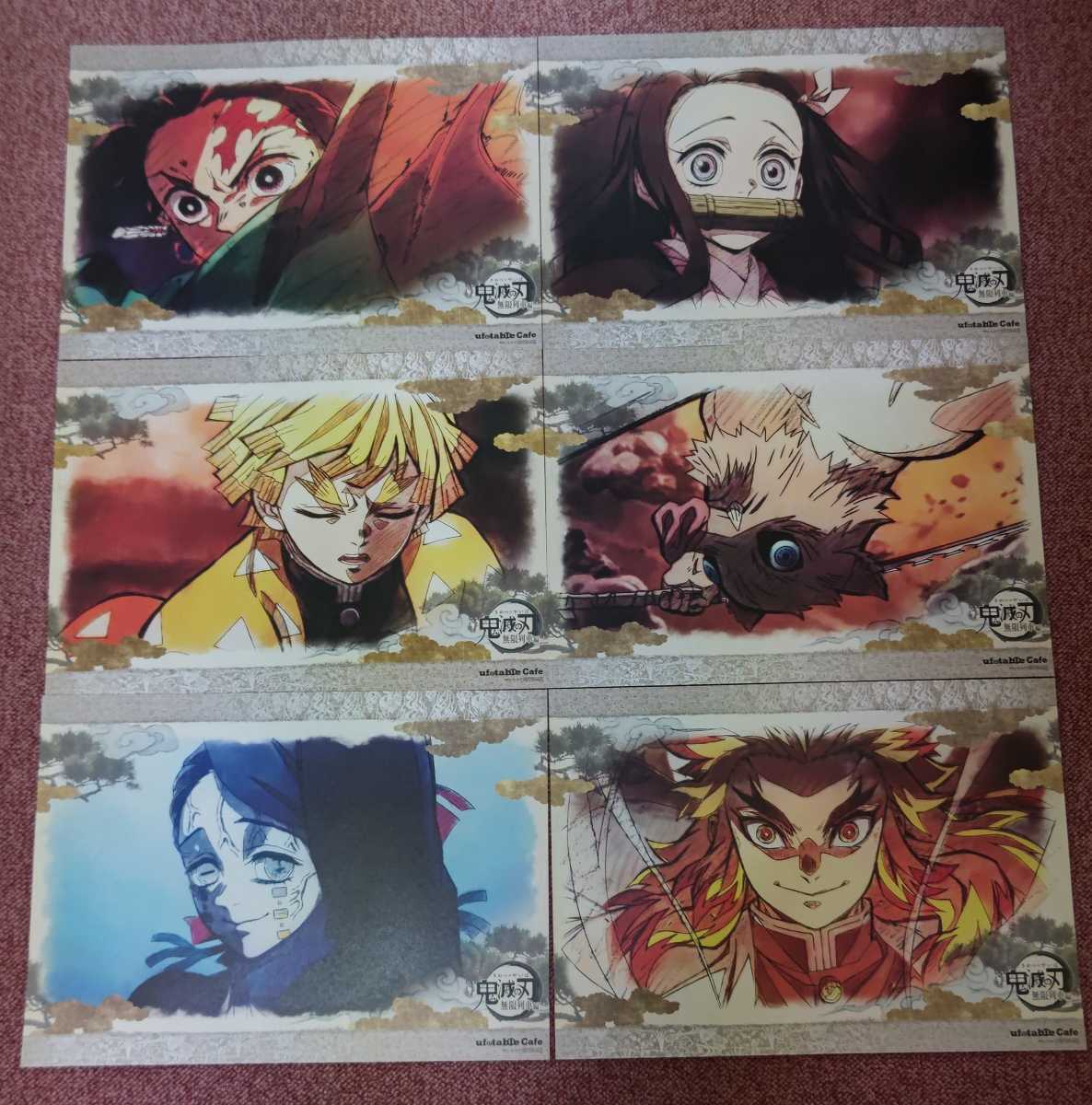 鬼滅の刃 ufotable カフェ キャラクター絵巻 無限列車編 遊郭編 鬼滅の刃 ufotable カフェ キャラクター絵巻 無限列車編 遊郭編