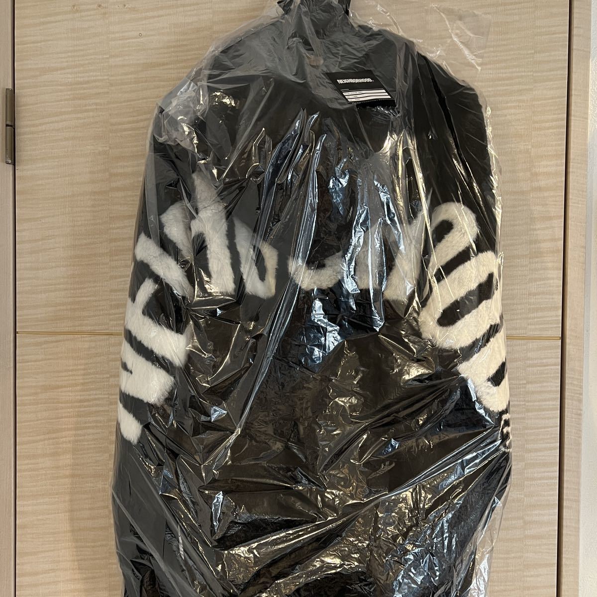 NEIGHBORHOOD FUR HOODED JK . AC BLACK L