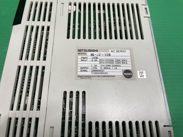 ◇生産終了品◇【829】三菱　シーケンサ MR-J2-10B サーボドライバー MITSUBISHI_画像8