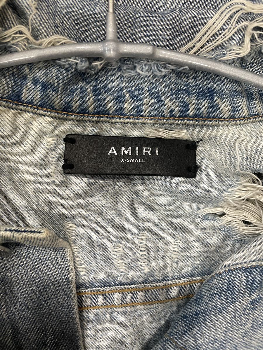 AMIRI パームツリー Gジャン ダメージ デニムジャケットＬ