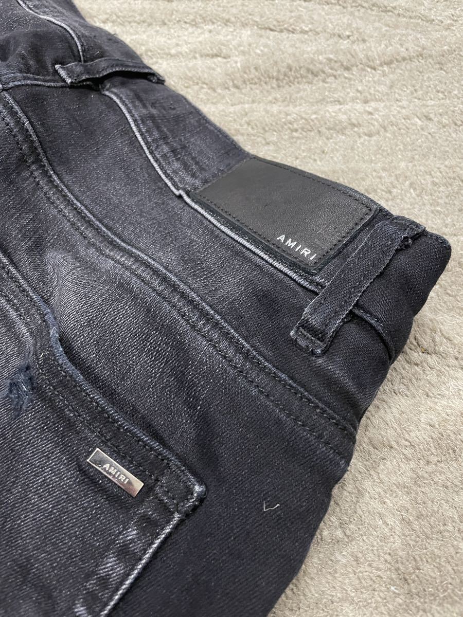 AMIRI fear of god レオパード スラッシャー ブラックデニム 29 www