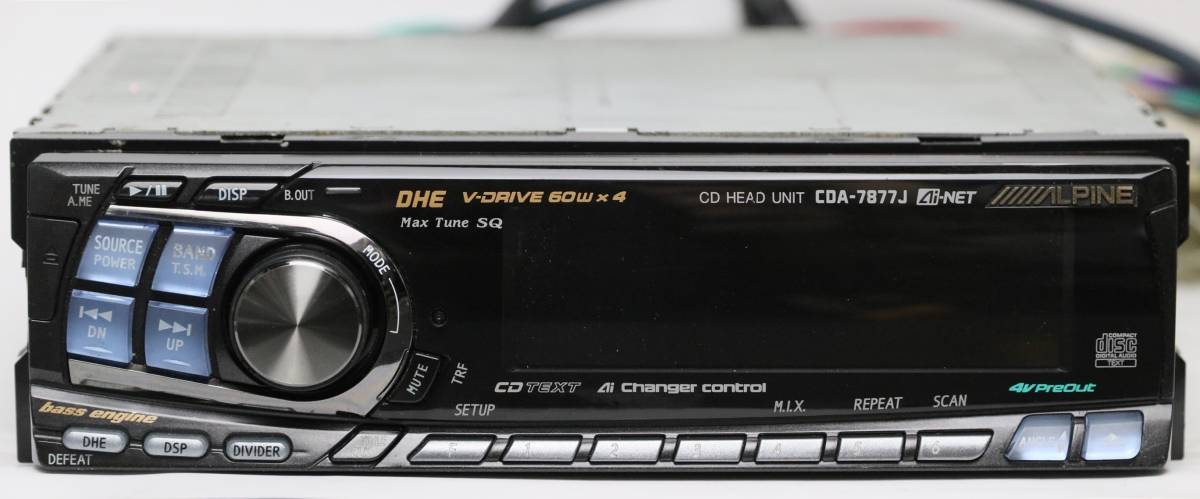 Yahoo!オークション - ALPINE CDA-7877J DHE/EQ 60w×4chアンプ Yahoo!オークション - ALPINE CDA-7877J DHE/EQ 60w×4chアンプ