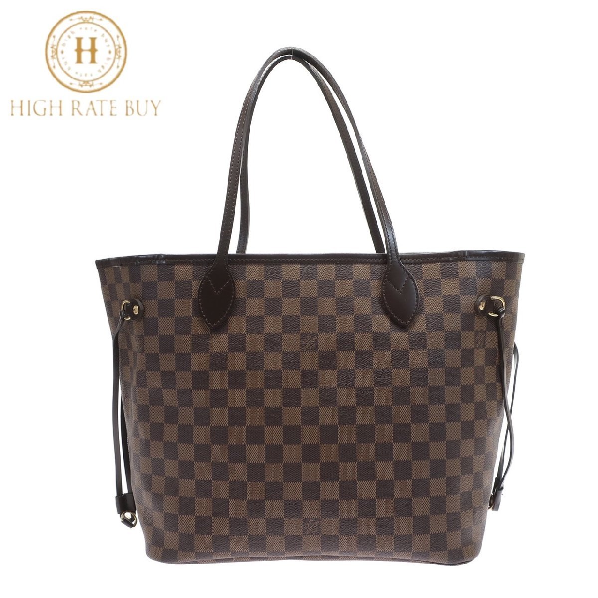 安いそれに目立つ 【新品同様】LOUIS VUITTON ショルダー トートバッグ レディース エベヌ ダミエキャンバス CA2161 N41358 ネヴァーフルMM ルイ・ヴィトン ショルダーバッグ