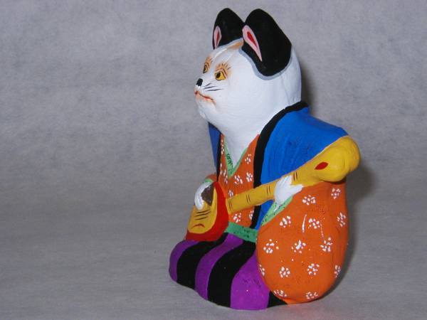 ファッション 郷土玩具「小幡人形(三味線猫)」 その他 ... ファッション 郷土玩具「小幡人形(三味線猫)」 その他 ...