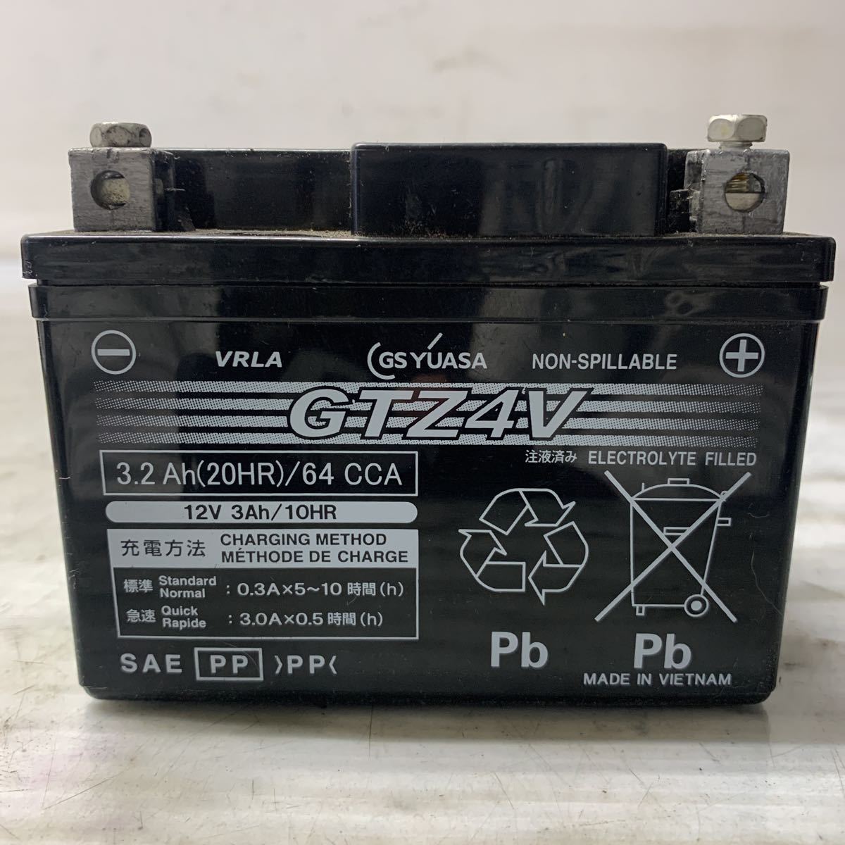 Yahoo!オークション - H61-6 GS YUASA バイク用 バッテリー GTZ4V 中古...