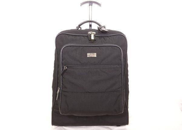 グッチ 2way キャリーバッグ スーツケース 着脱可能ショルダーバッグ付き 旅行 トラベル Unisex ナイロンキャンバス ブラック GUCCI 1045h