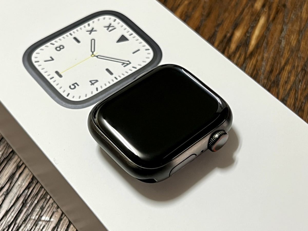 美品 バッテリー91% アップルウォッチ Apple Watch Series 7 EDITION スペースブラック チタニウム 41mm GPS Cellular バンド未使用品