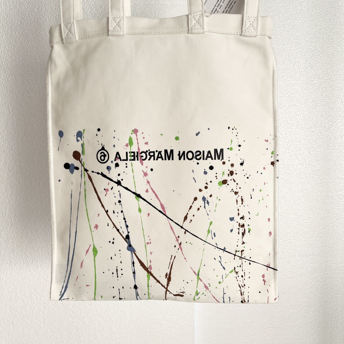 MM6 Maison Margiela Margiela paint manner tote bag Logo 